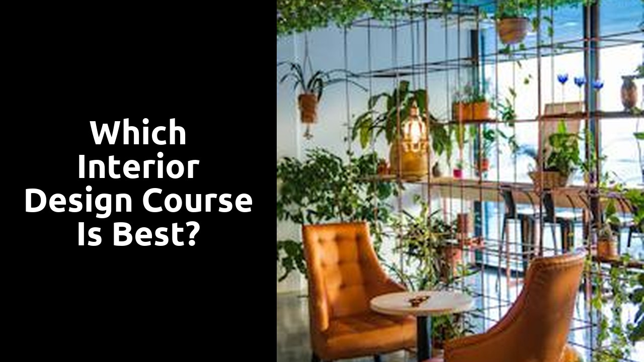 Which interior design course is best?