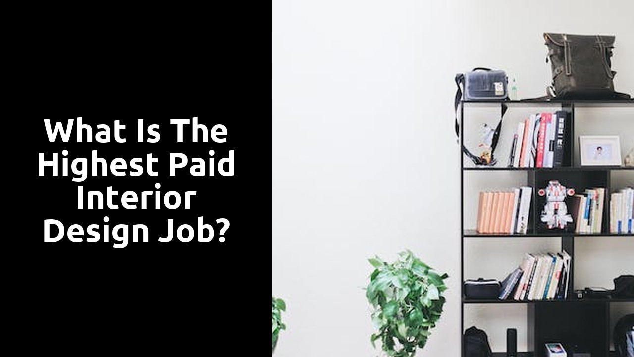 What is the highest paid interior design job?